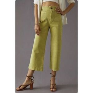 Anthropologie Pilcro Skipper Wide Leg Crop Pants